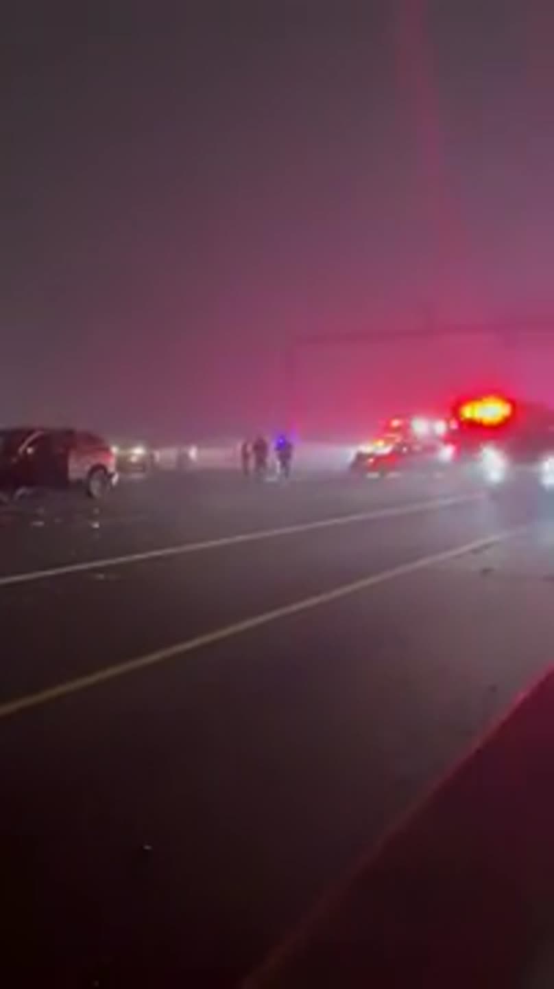 Driver rear-ended, sets off chain reaction of collisions on I-5<br>