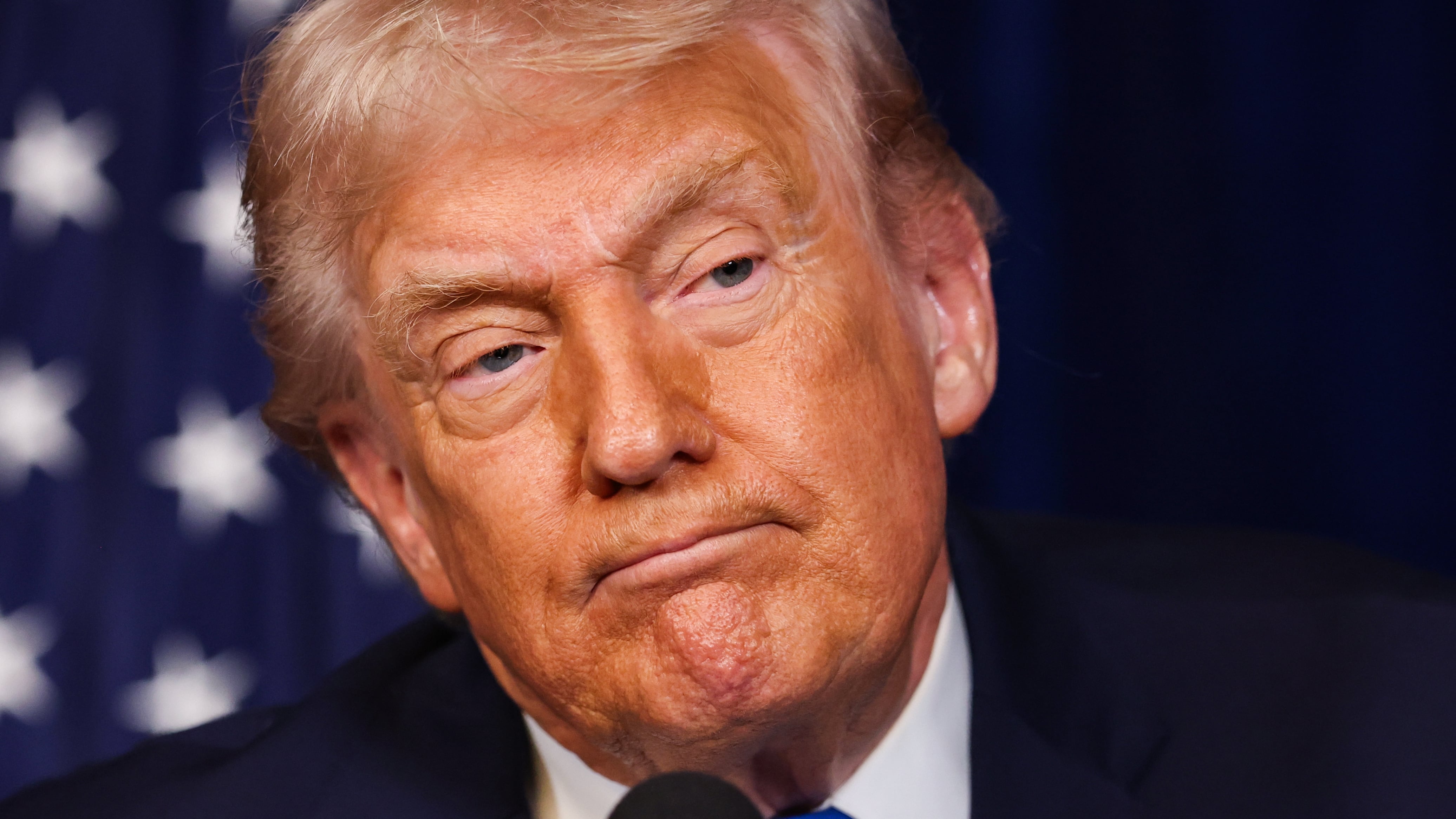 Trump, 79, finally admits he’s wearing compression socks and makeup to ...