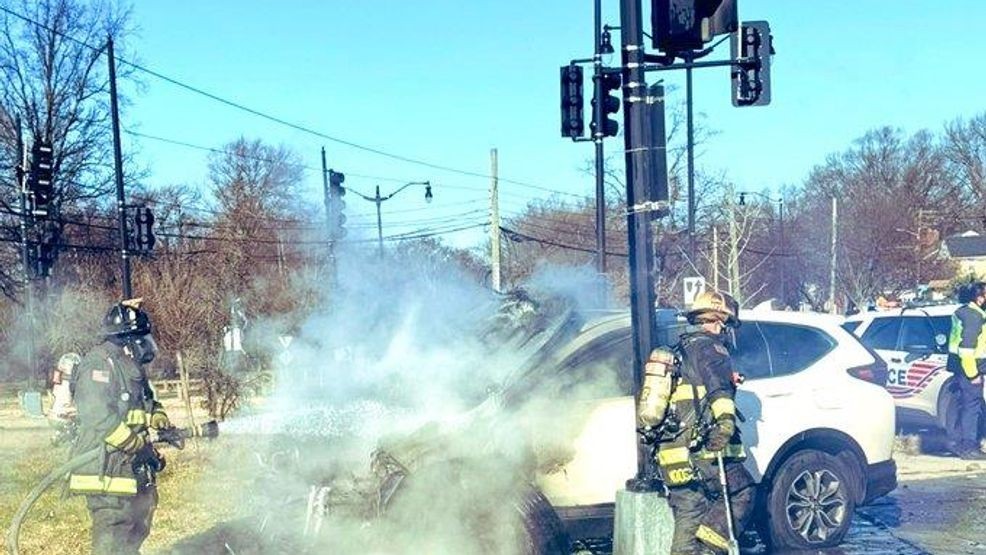 Firefighters rescue trapped driver from burning vehicle in Northeast DC ...