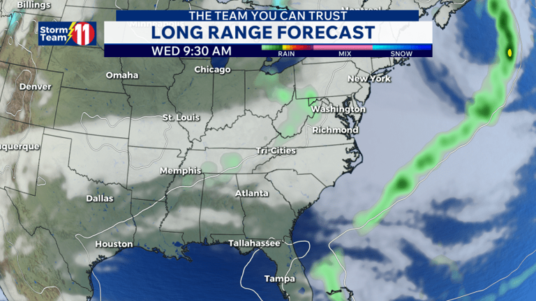 Clouds increase overnight with clouds and warmer temperatures for Friday