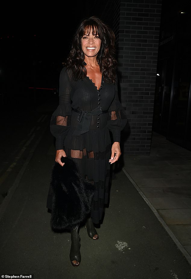 Jenny Powell, 57, and her fiancé Martin Lowe celebrate New Year's Eve ...