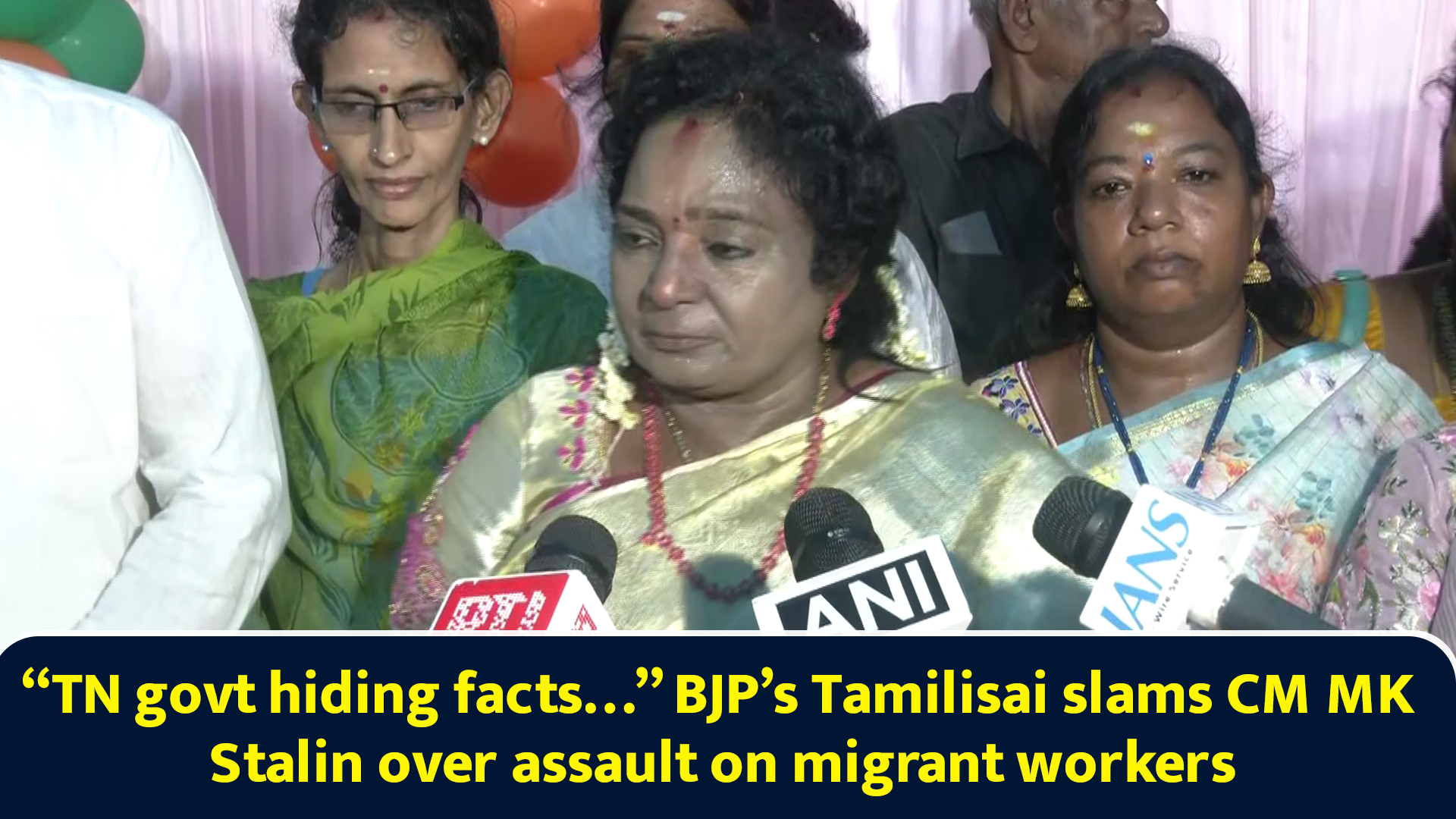 TN govt hiding facts… BJP’s Tamilisai slams CM MK Stalin over assault ...