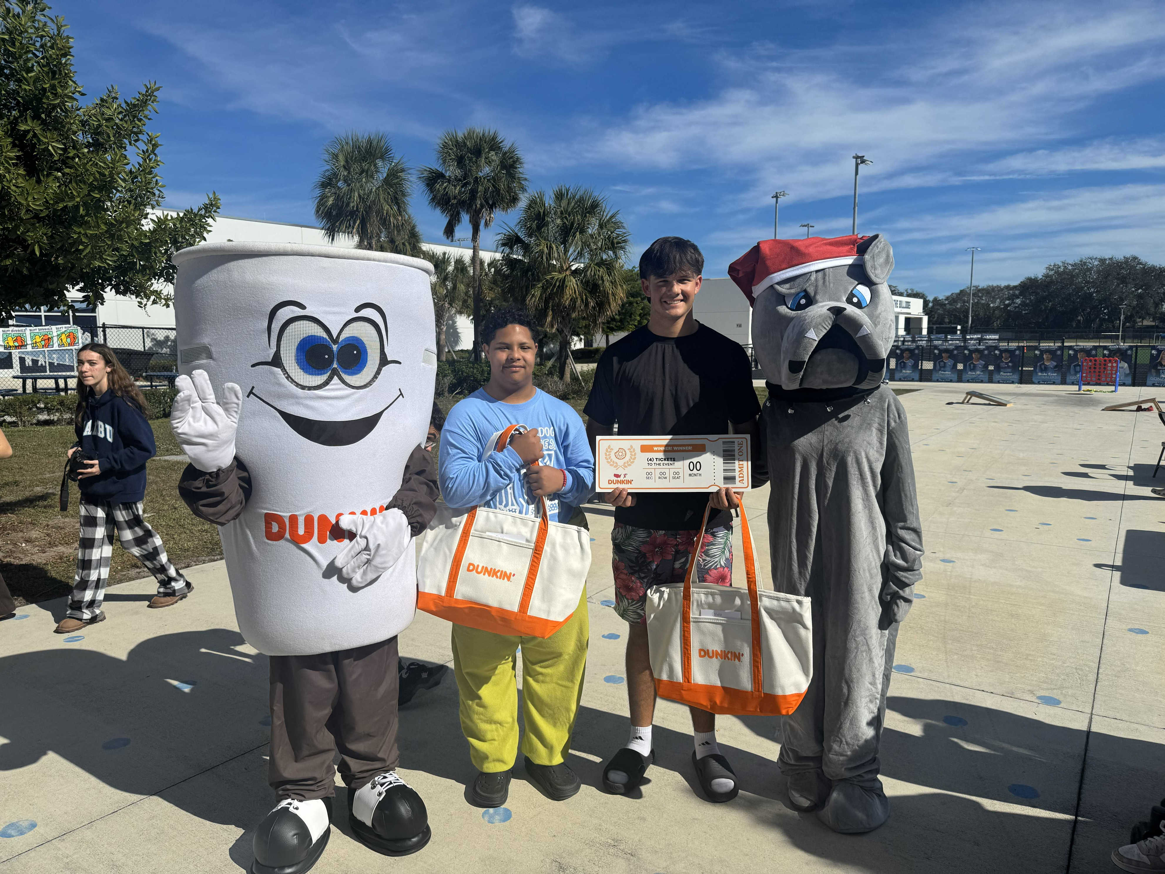 Palm Beach County students receive Orange Bowl tickets from Dunkin' for ...