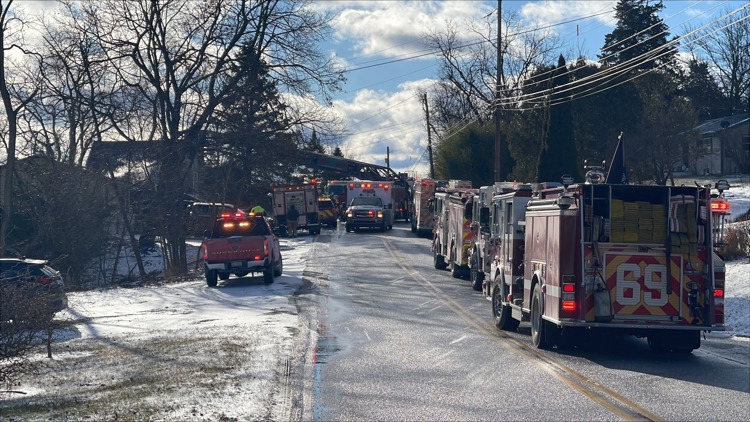 Firefighters respond to New Year's Day house fire in Newberry Township