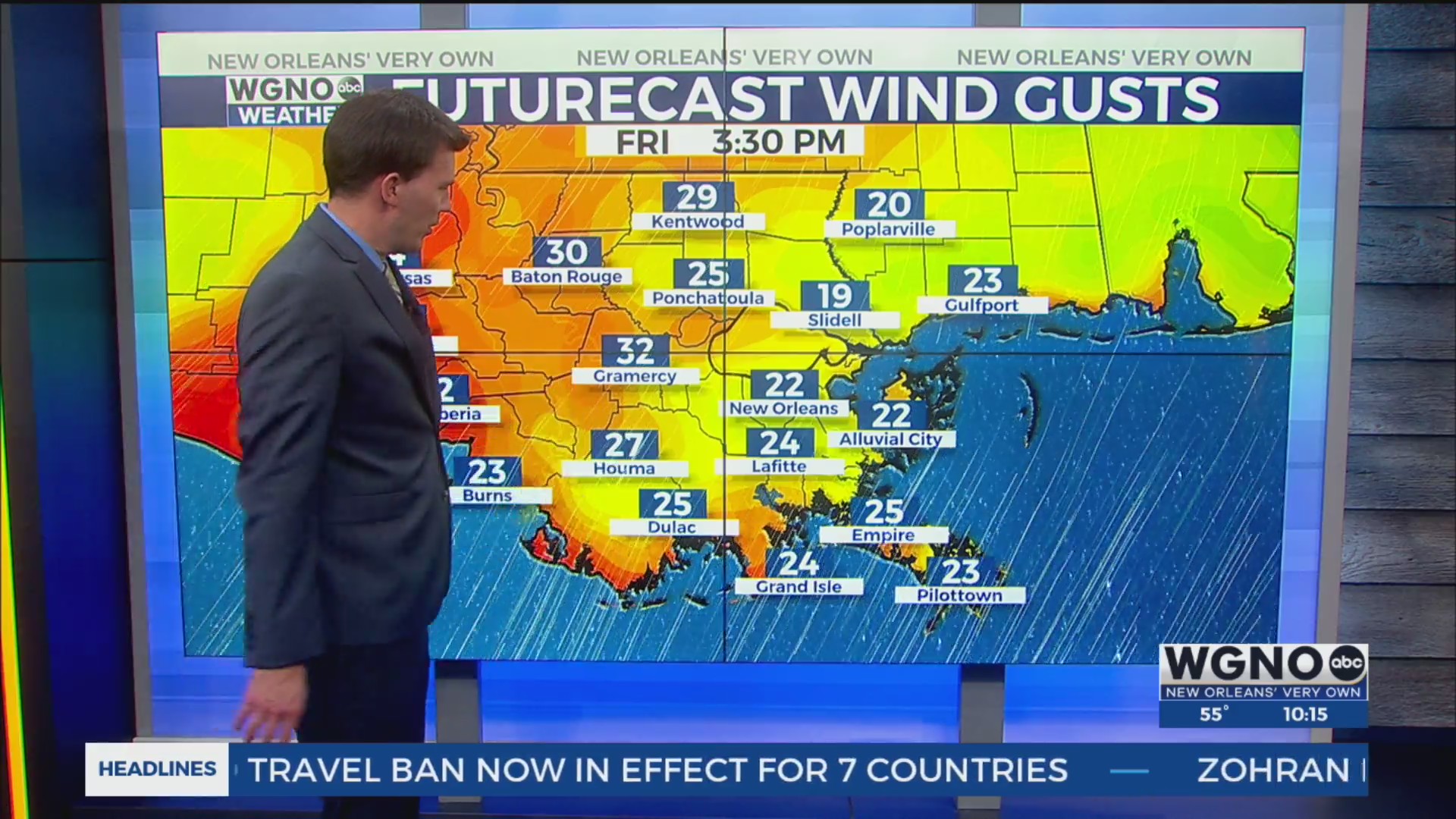 A blustery Friday to wrap up the week