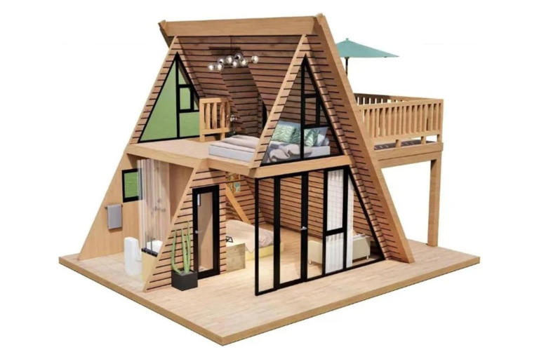 This chalet-style Amazon tiny house is under $20,000, and it has an ...