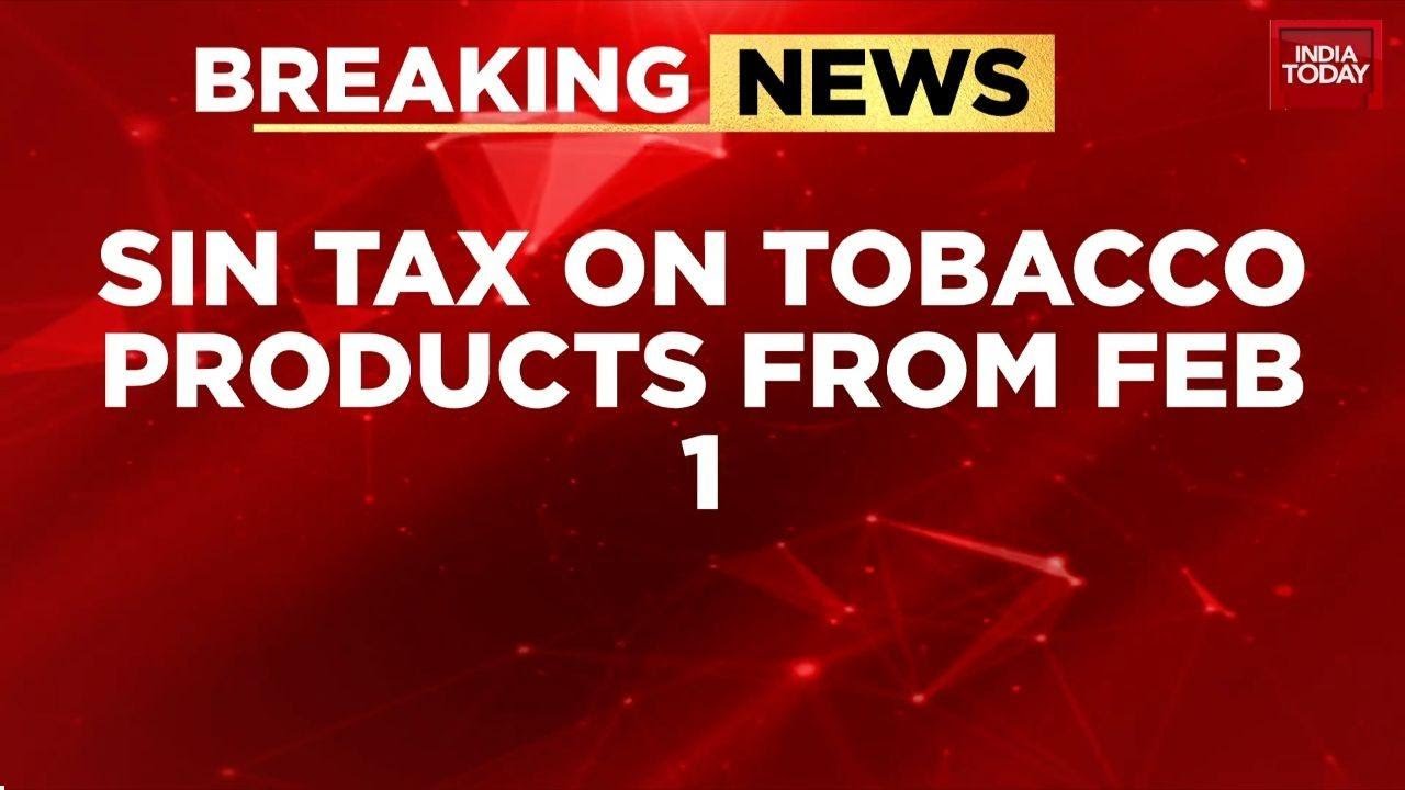 tobacco today news New GST rates on tobacco to be levied from February 1; cigarettes and pan  masala to attract 40% tax