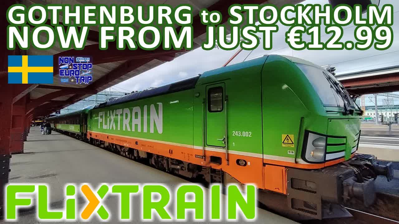 Gothenburg to Stockholm now from just €12.99 / FlixTrain Sweden review ...