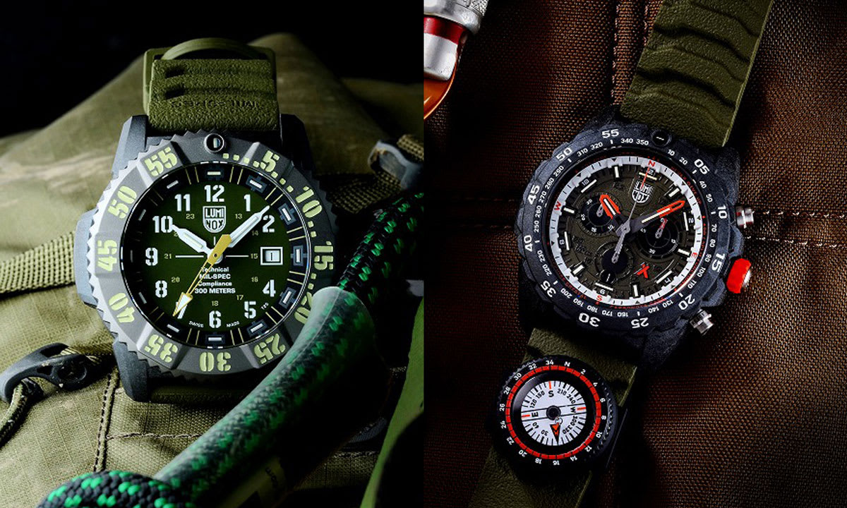 ルミノックス」独自素材とオリーブで仕上げた限定ウオッチ2モデルを発表