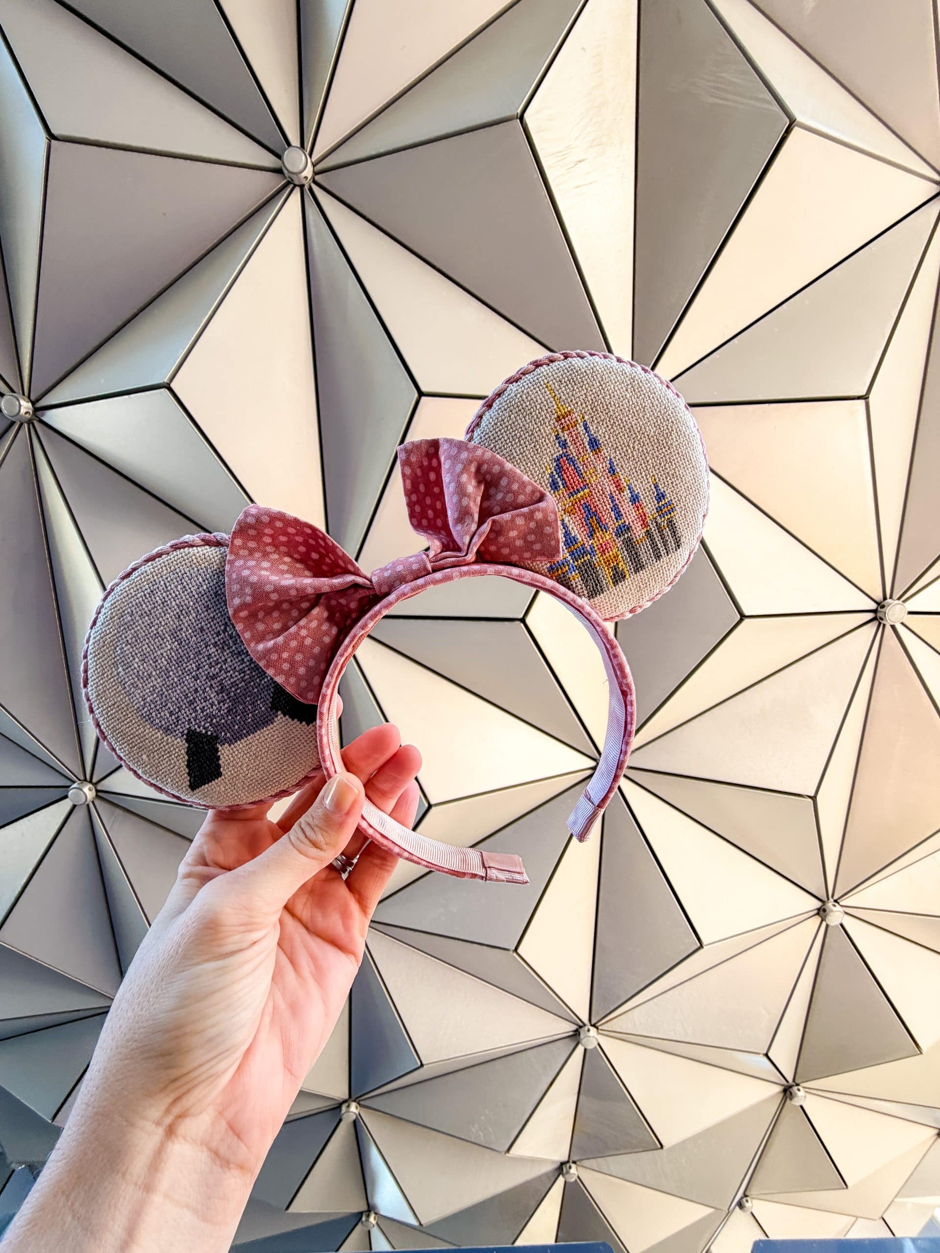 My handmade needlepoint Disney Minnie ears
