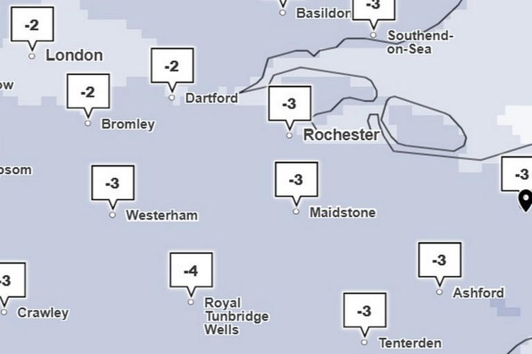 BBC Weather experts forecast sleet and snow hitting Kent 6 days in a row