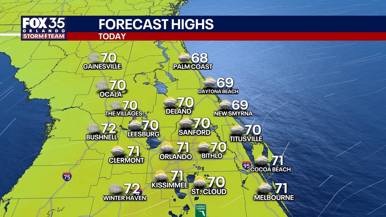 Orlando weather: Front expected to bring storms, gusty winds to parts ...
