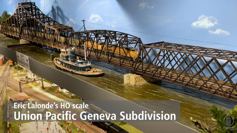 Eric Lalonde's UP Geneva subdivision in HO scale