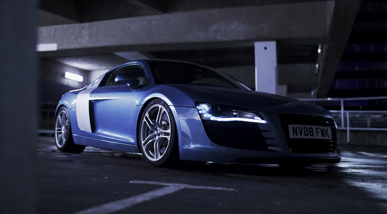 Full restoration of a used Audi R8 from rally