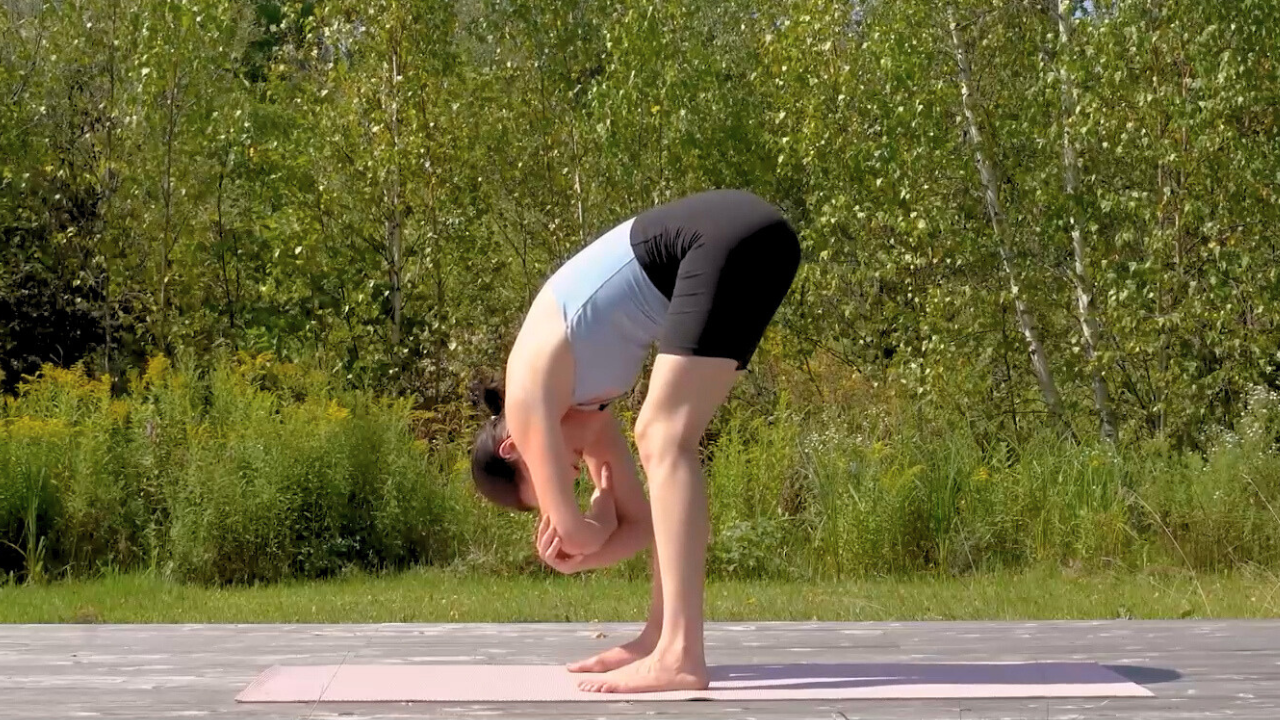 5 min morning yoga daily stretch routine