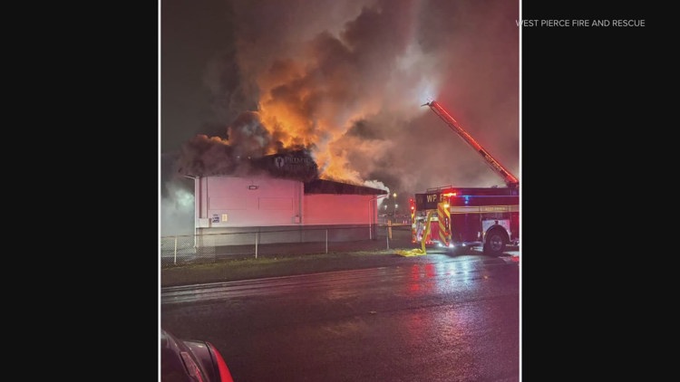 Storage facility a 'total loss' after fire breaks out in University Place