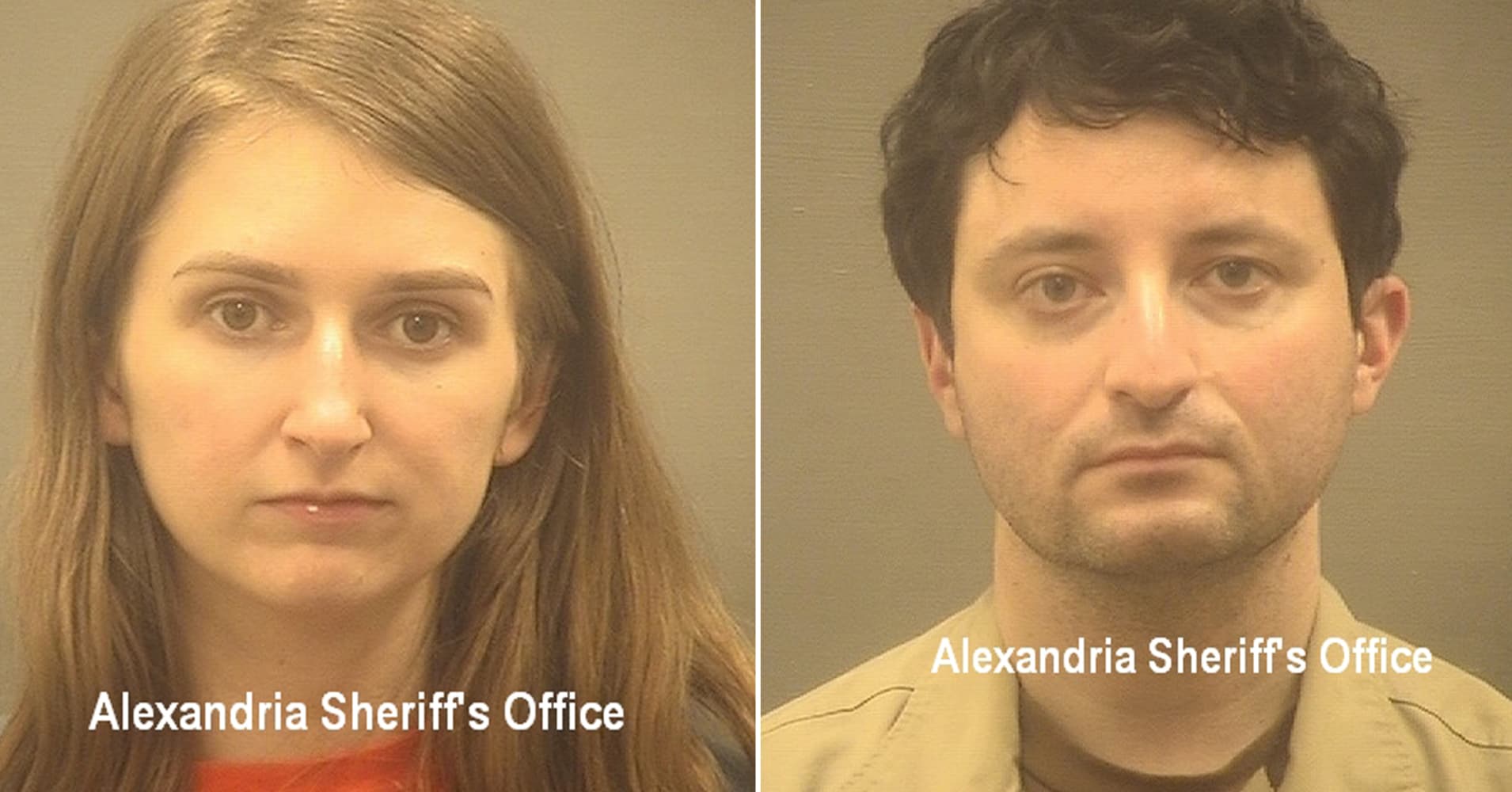 Booking photos for Heather Morgan and Ilya Lichtenstein.