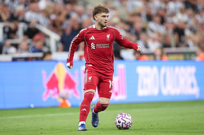 Harvey Elliott playing for Liverpool