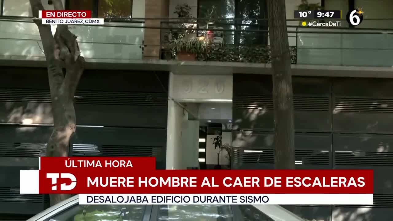 Hombre fallece tras caer de las escaleras al evacuar edificio en la ...