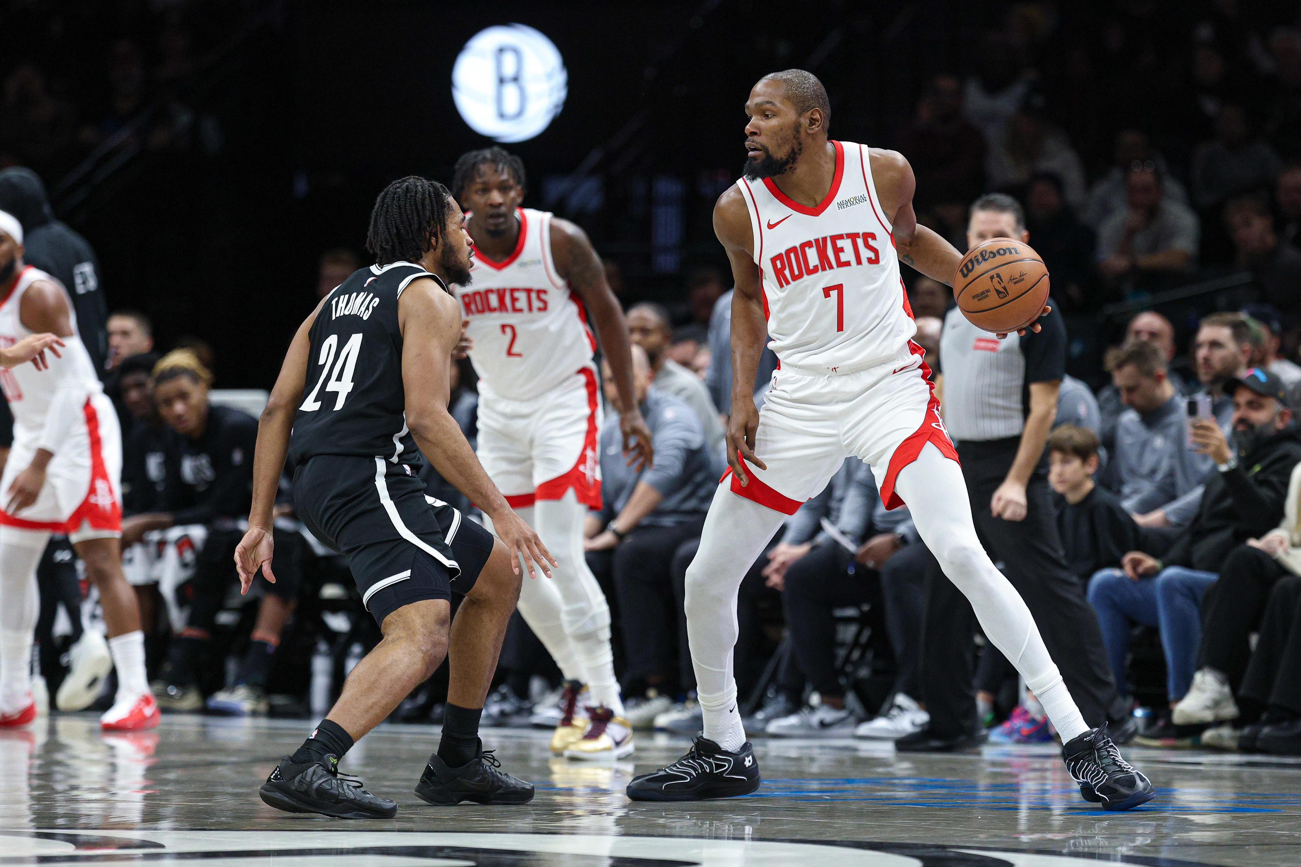 Nets' Cam Thomas praised by Rockets' Kevin Durant with 'bright future'