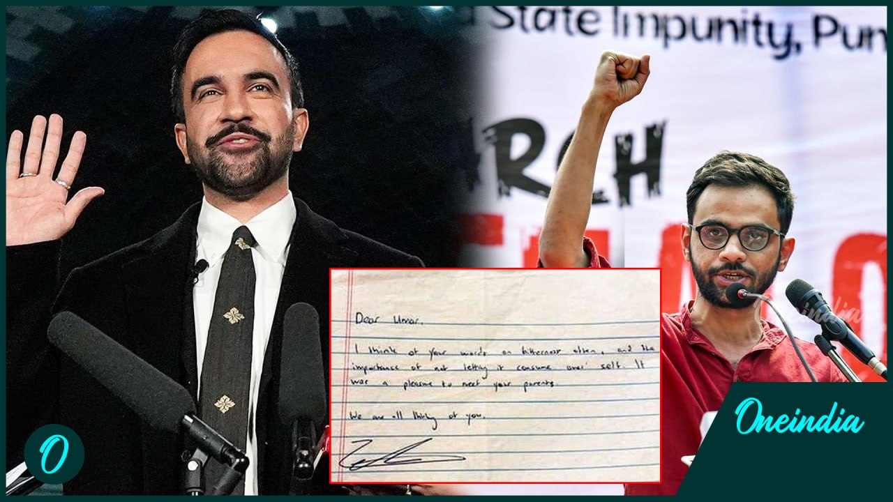 Breaking: NYC Mayor Zohran Mamdani pens heartfelt letter to Umar Khalid ...
