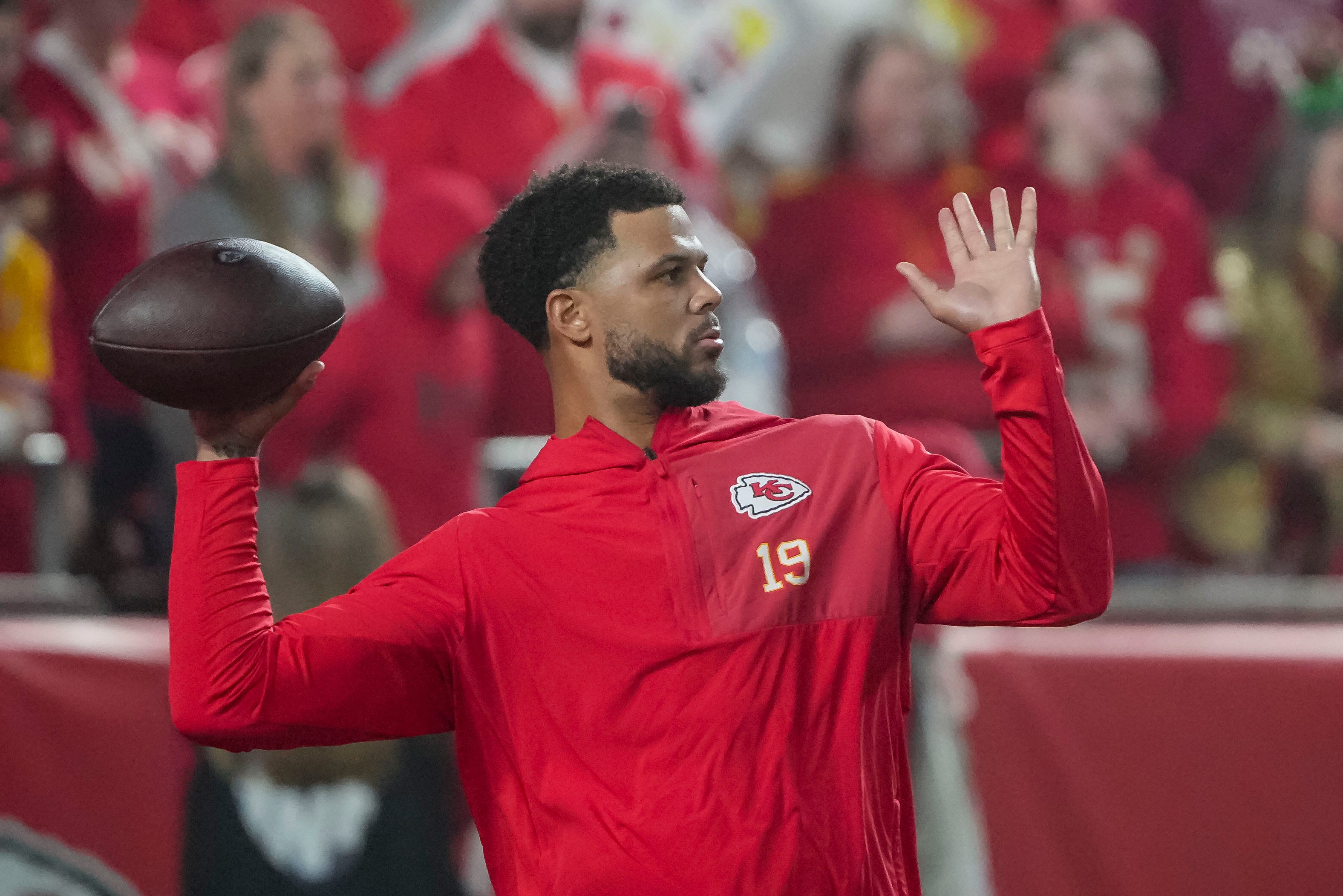 El mariscal de campo de los Chiefs, Chris Oladokun, reflexiona sobre su encuentro con Matt Nagy como novato