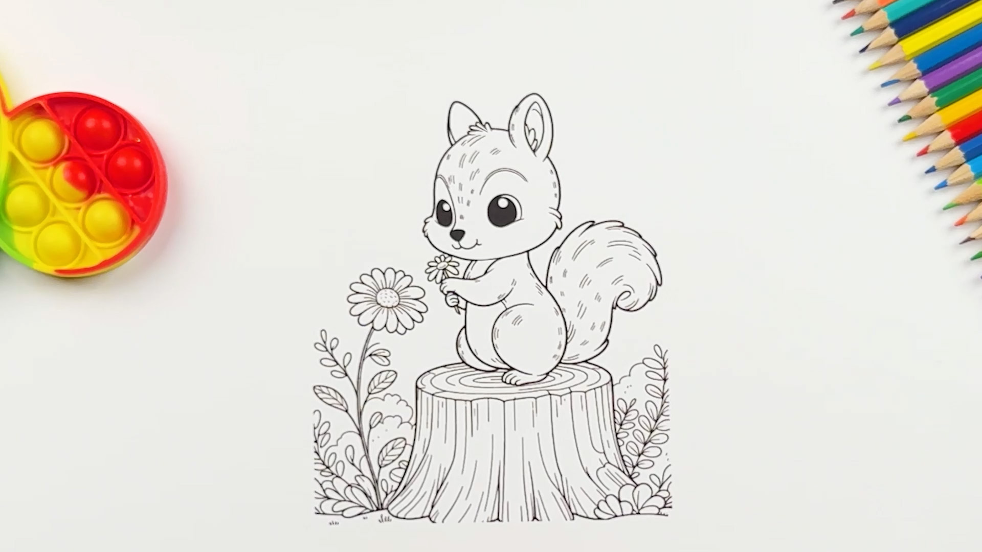 Learning colors together through a drawing