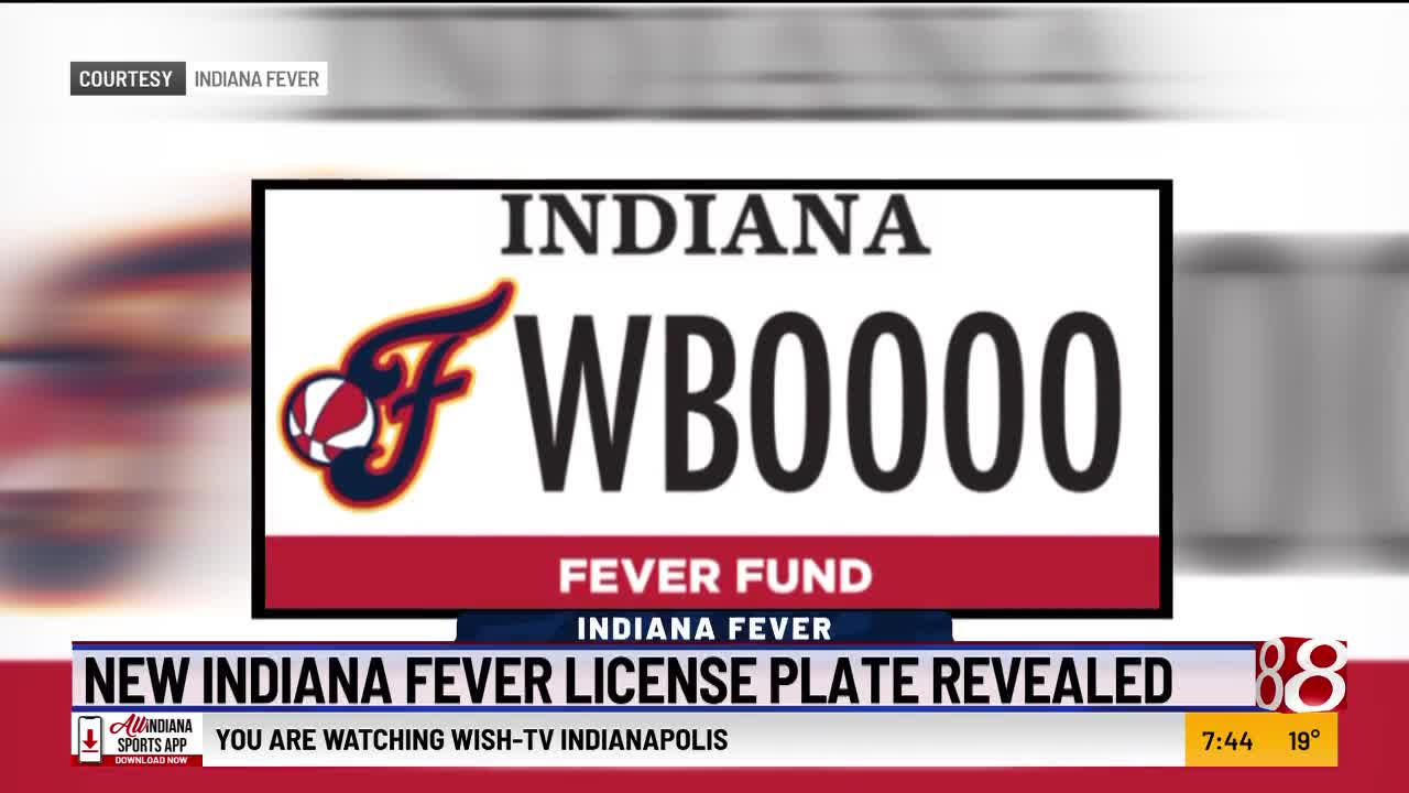New Indiana Fever license plate revealed