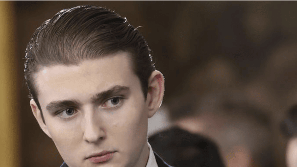 Unimpressed at MaraLago Barron Trumps Viral "Bored" Reaction at 2026