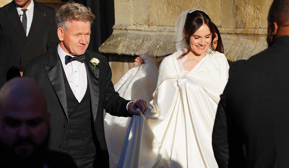 Holly, the daughter of Gordon Ramsay, tied the knot with her now-husband, Adam Peaty, in Bath shortly after Christmas. Pic: Ben Birchall/PA Wire