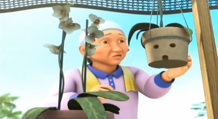 Empat Karakter Upin & Ipin yang Cinta Bunga dan Teliti!