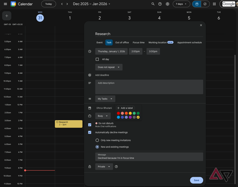 I use time blocking in Google Calendar to schedule my day; I've ...