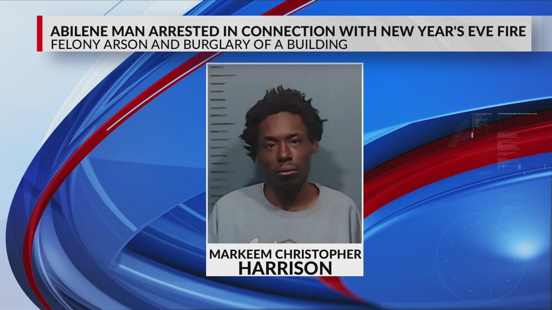 Abilene man accused of arson on New Year's Eve