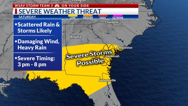 Storm Team 3: Storms likely Saturday PM, isolated severe storms possible