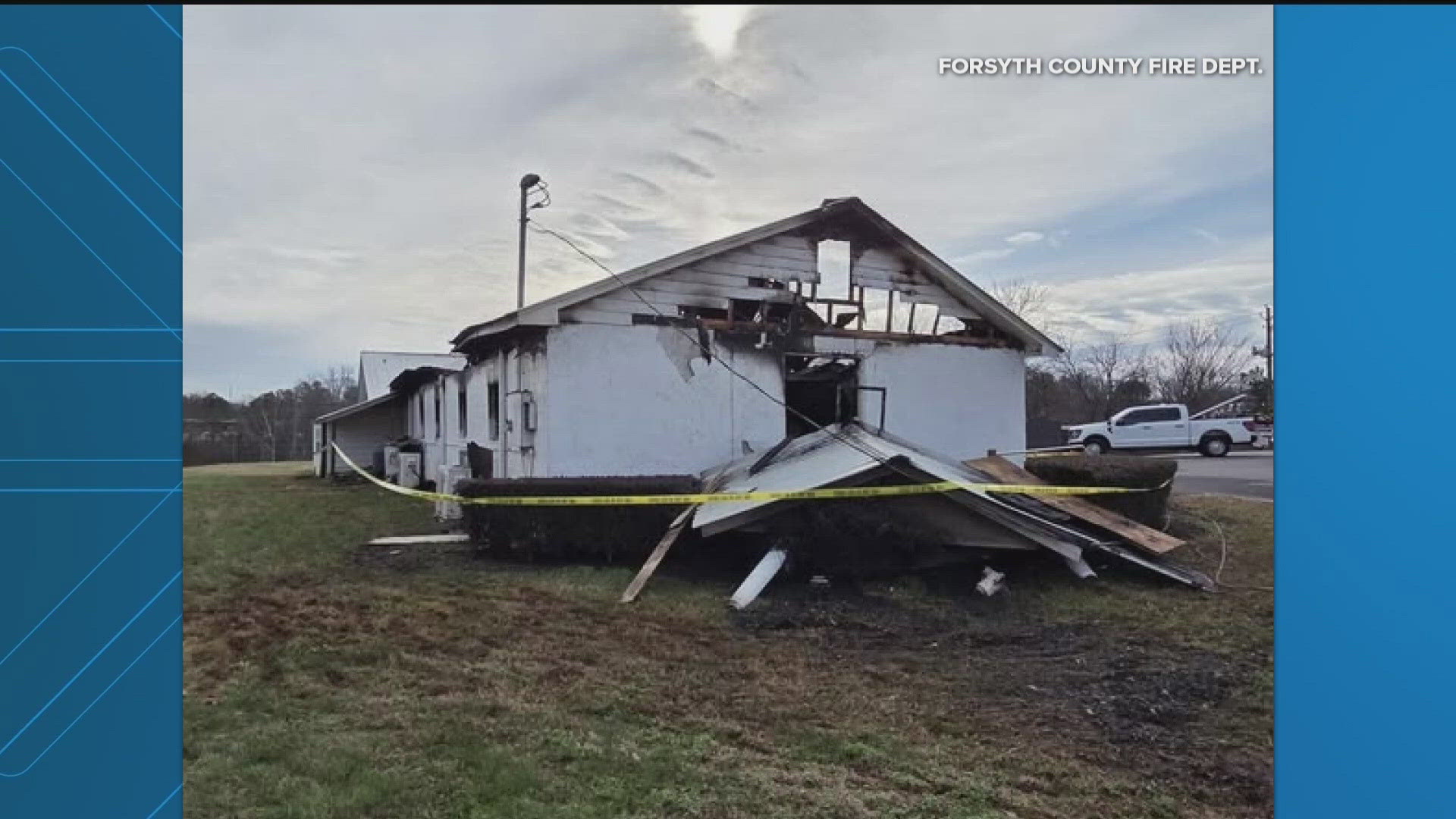 Fire crews call sanctuary at church in Cumming a 'total loss' after fire
