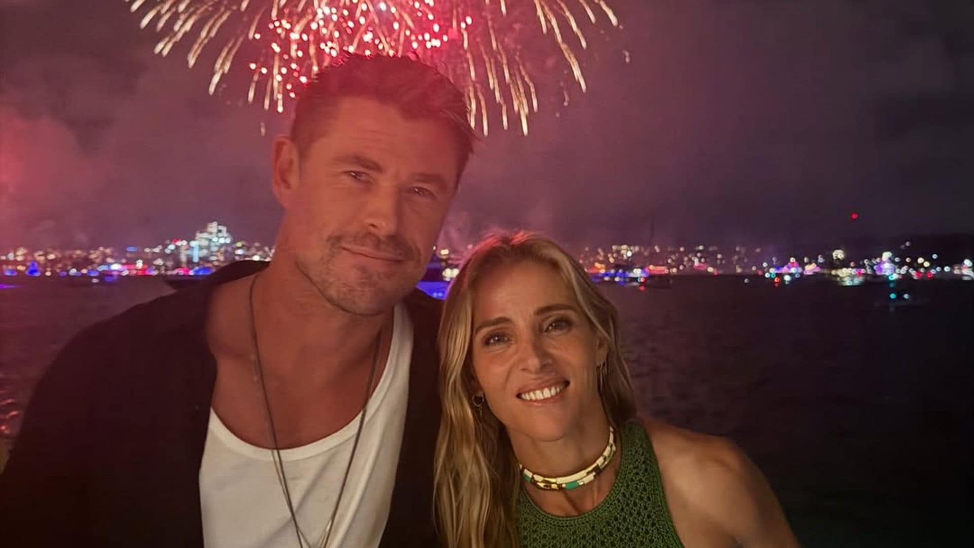 Elsa Pataky and Chris Hemsworth ring in the new year with fireworks ...