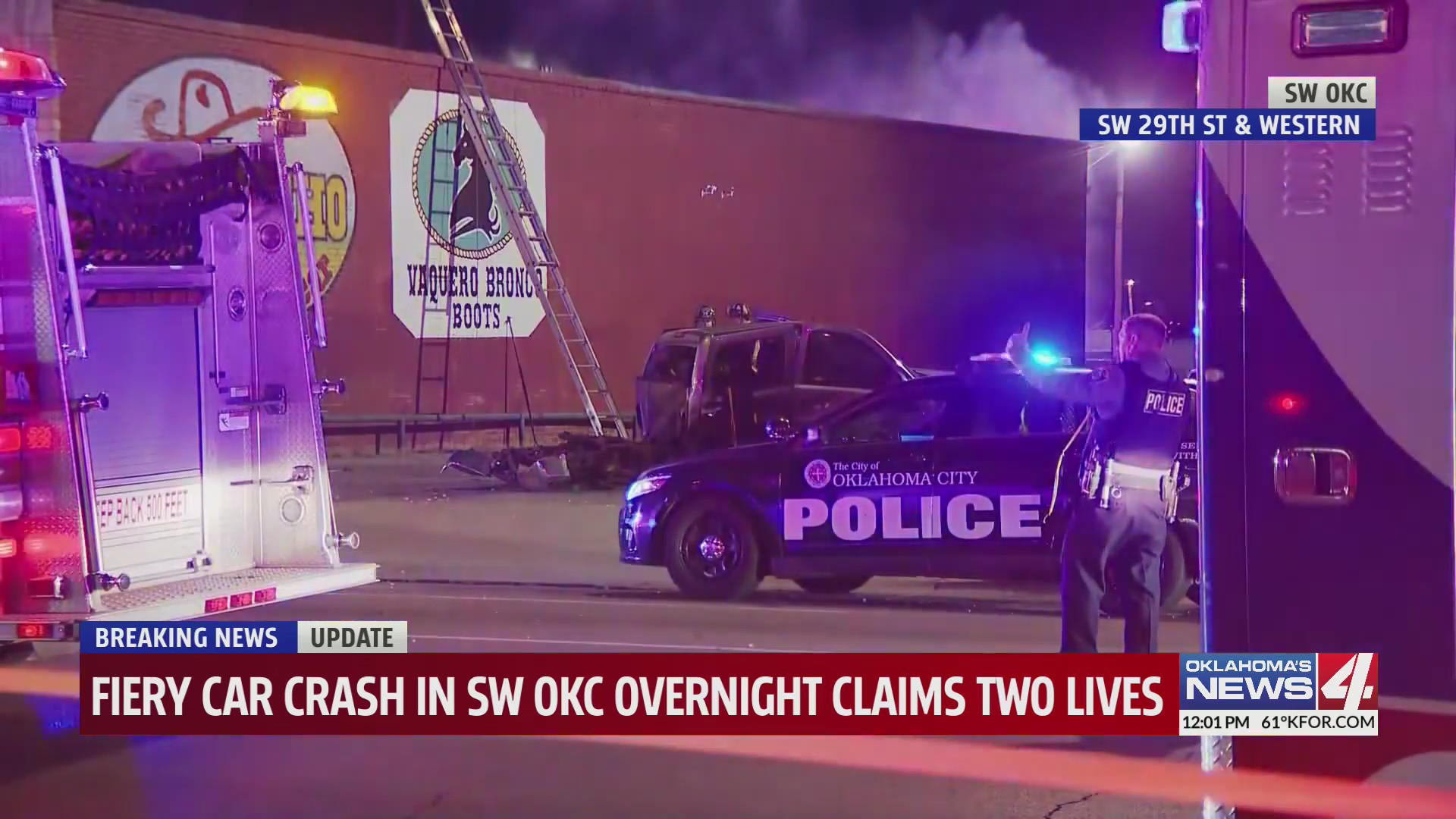 2 die in SW Oklahoma City crash, fire