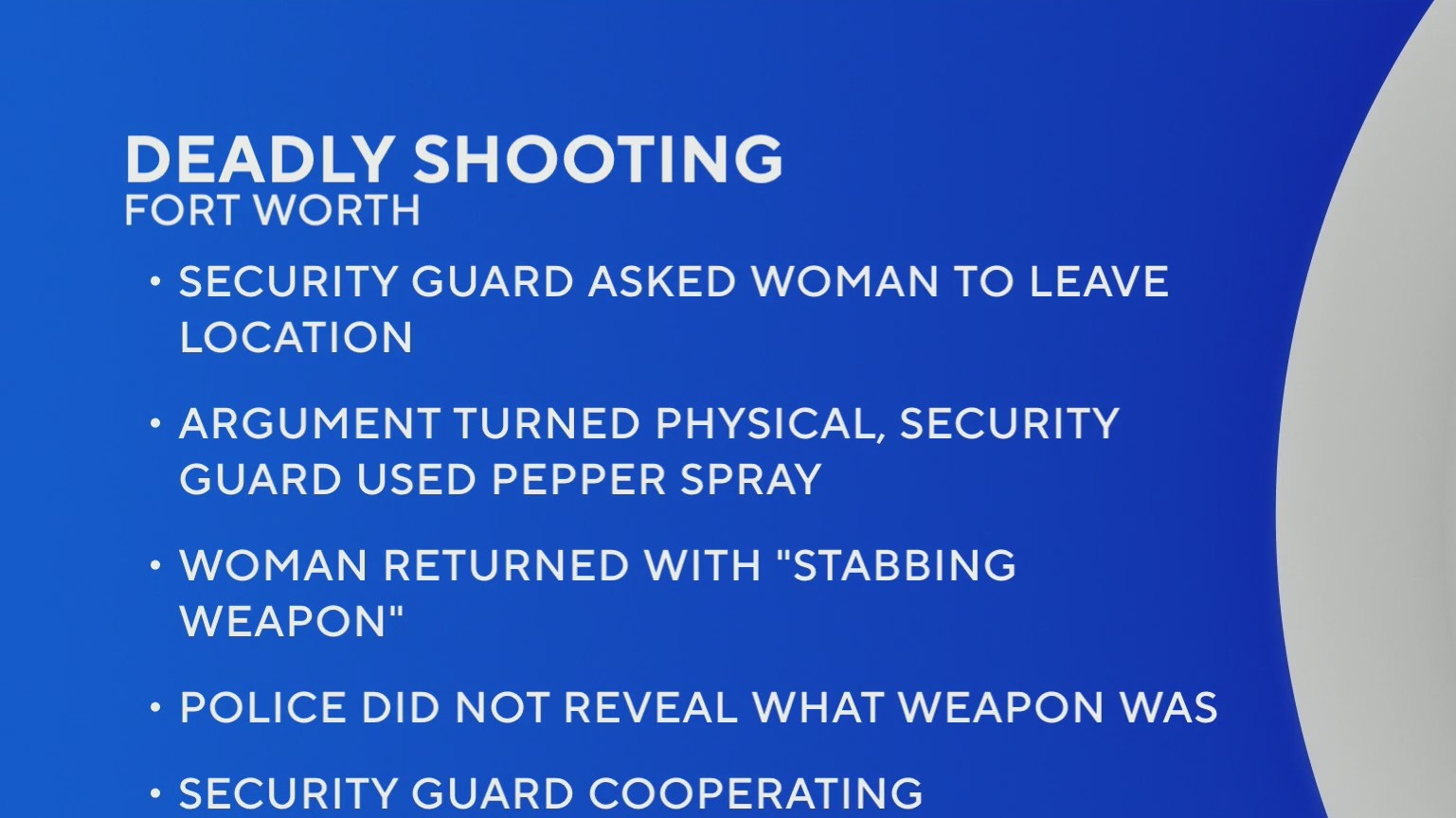 Fort Worth police: Security guard fatally shoots woman after ...
