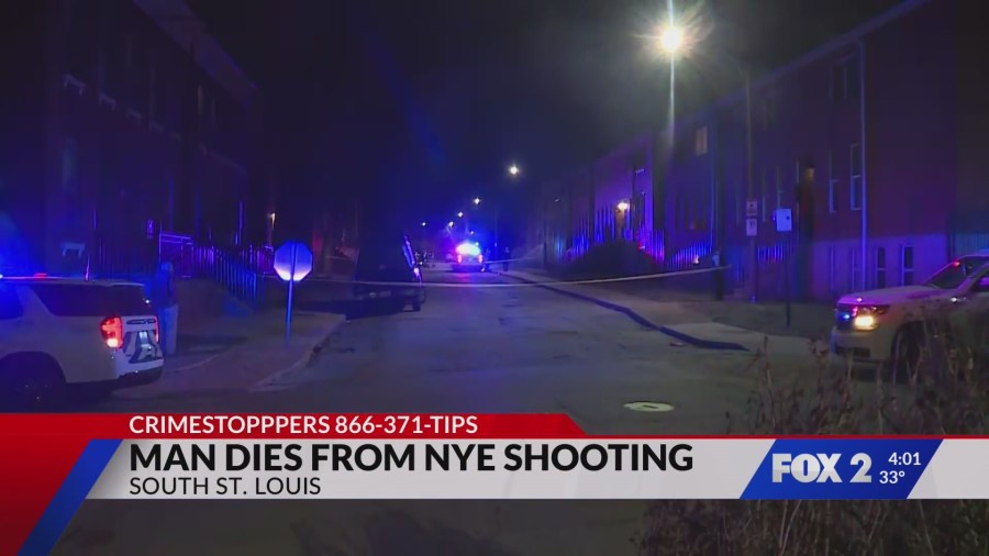 Man dies from injuries after New Year’s Eve shooting in south St. Louis