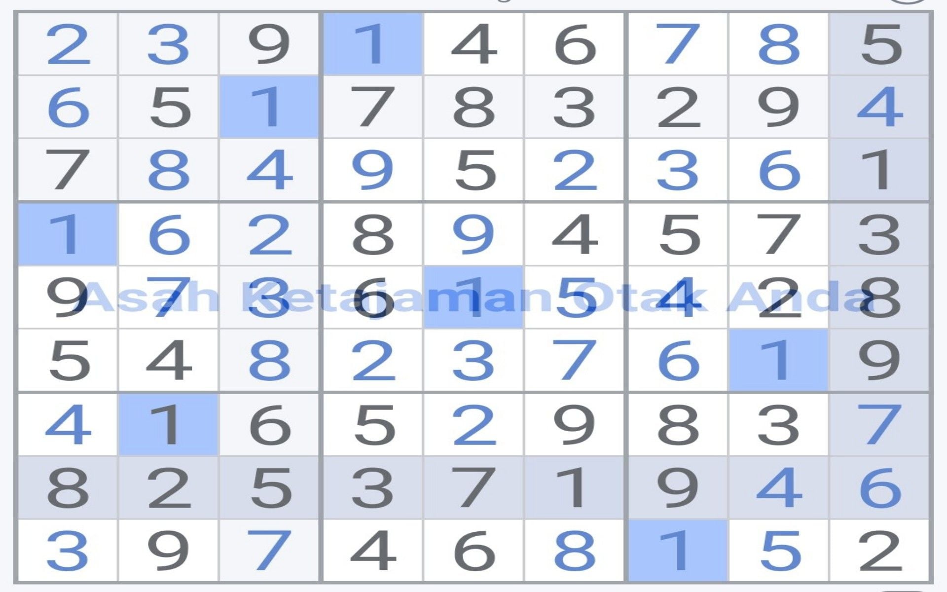 Jawaban Teka-Teki Sudoku Level Menengah Oakever Games 3 Januari 2026