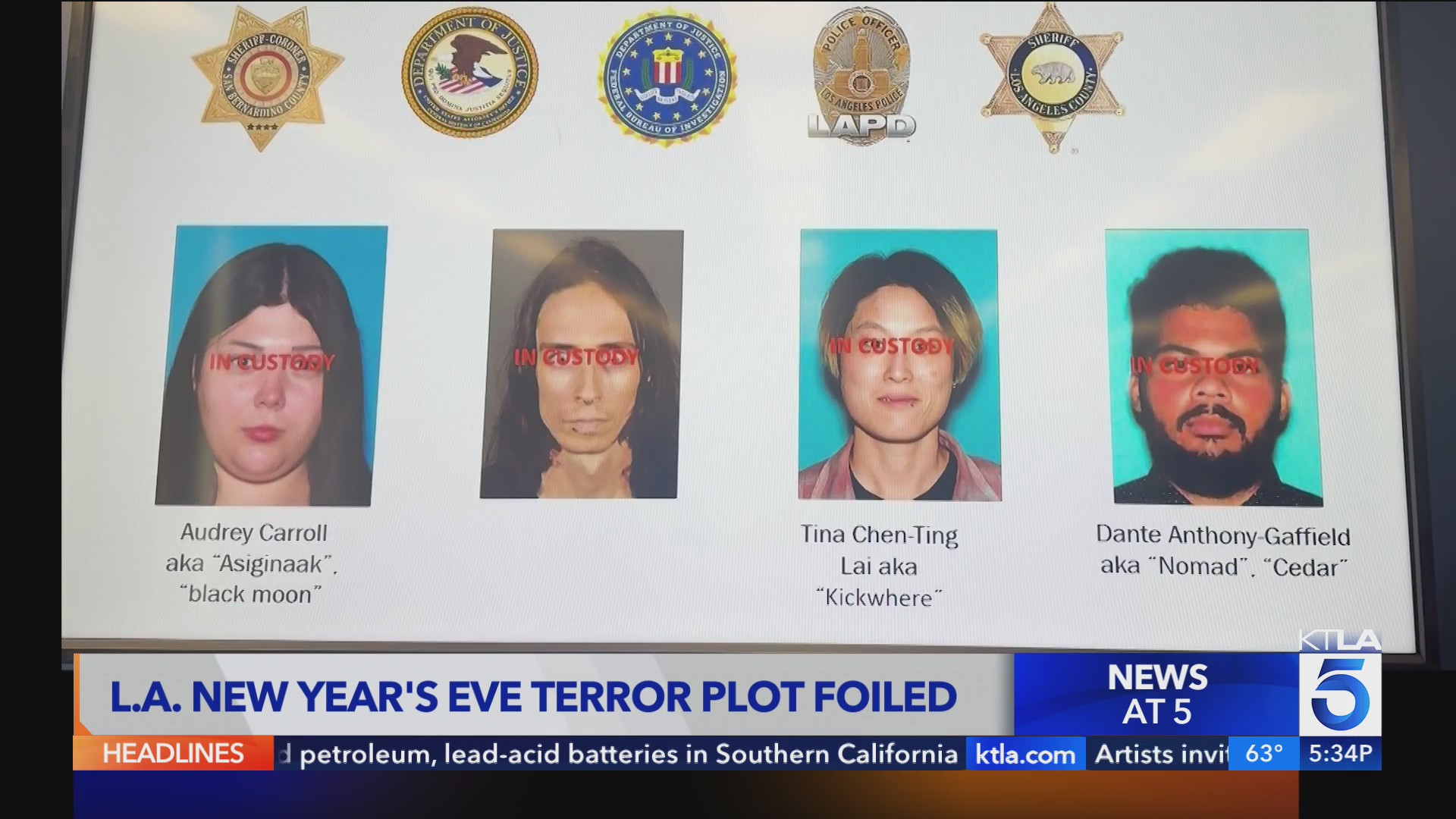 2 New Year's Eve terror plots thwarted by federal authorities
