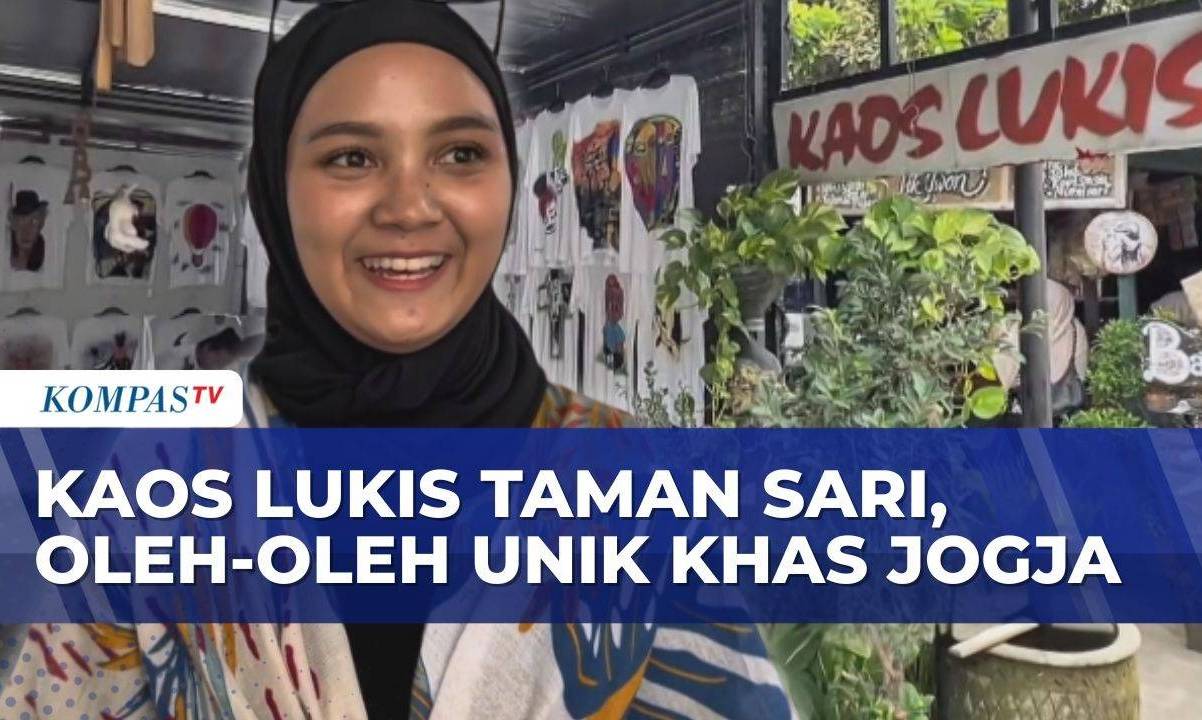 Mencari oleh-oleh seni di Jogja, kaos lukis Taman Sari tawarkan desain unik