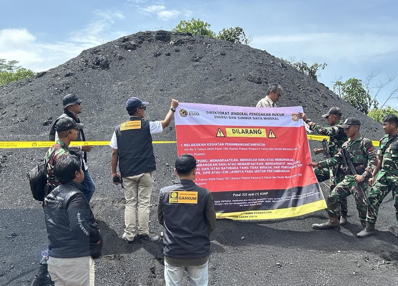 Tumpukan batu bara ilegal di Kalimantan Timur diamankan negara