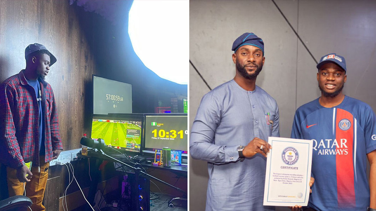 Nigerian gamer sets world record while raising funds for spinal injury ...