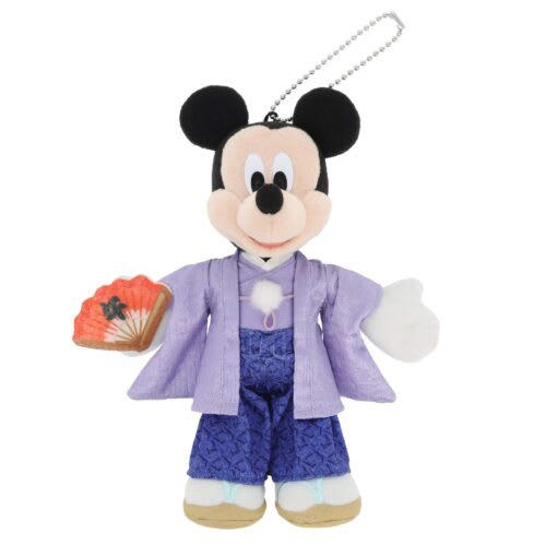 和装ミッキー＆ミニーのぬいぐるみバッジ 東京ディズニーリゾート