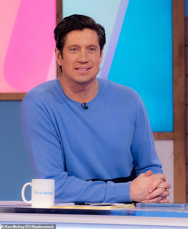 According to The Sun, Vernon Kay (pictured) comes in third with his £190,000 fee while Christopher Biggins makes £180,000 and Bradley Walsh takes home £120,000
