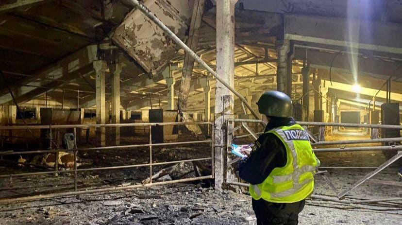 Russians strike farm in Chernihiv Oblast<br><br>