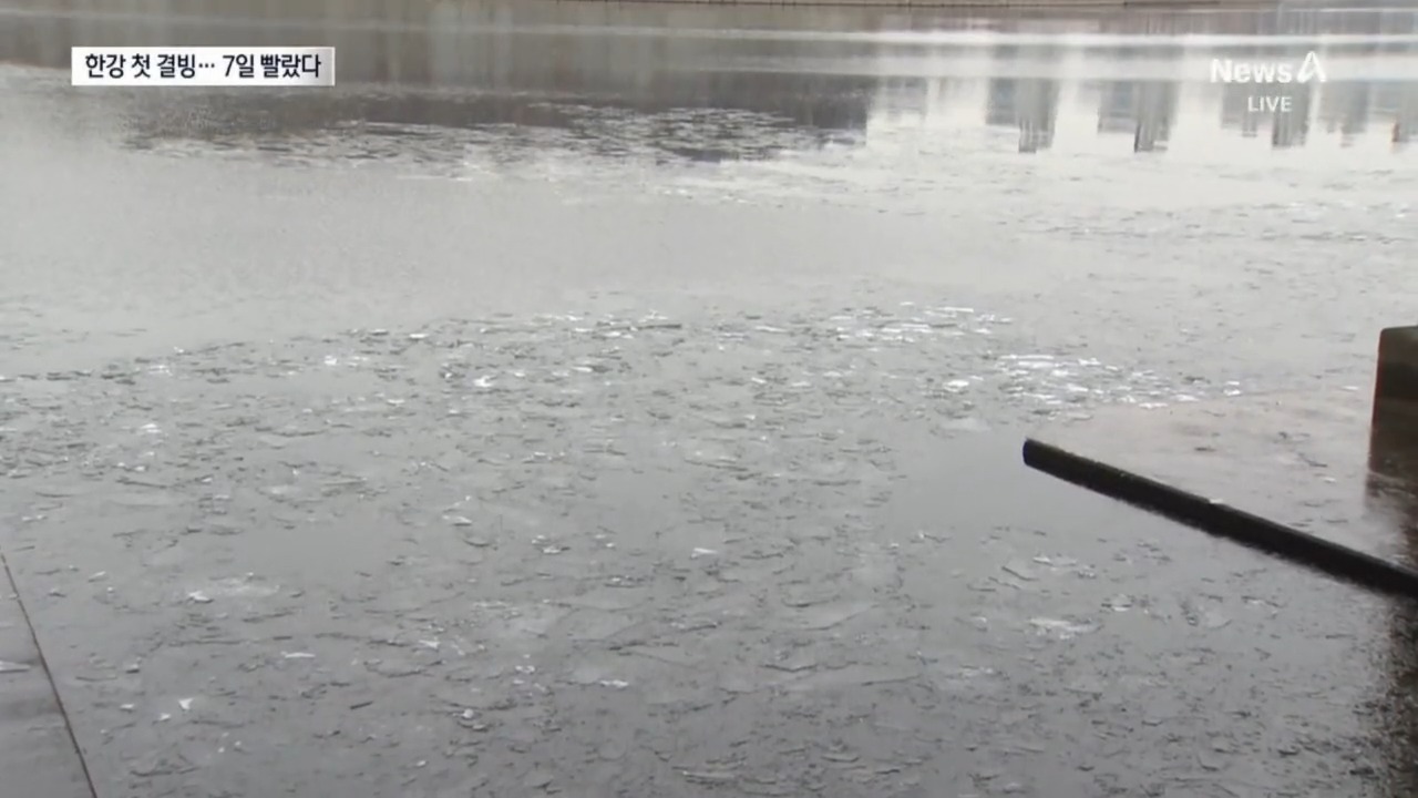 꽁꽁 얼어 붙은 한강…평년보다 7일 빨라 | Watch