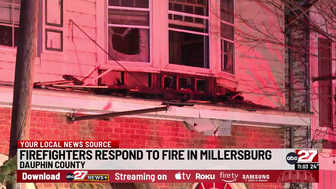 Flames damage Millersburg building, displace resident