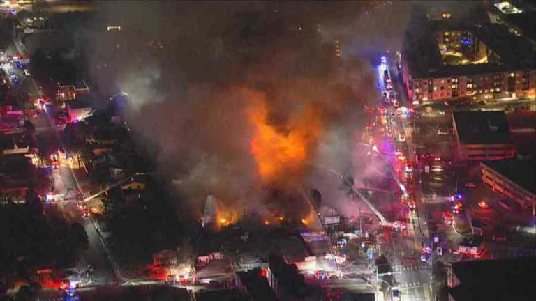 Firefighter injured in Denver five-alarm fire, portions of building ...